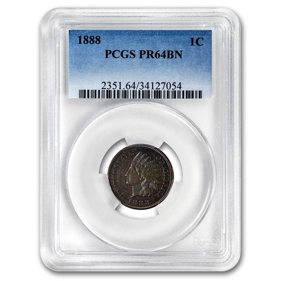 1888 Indian Head Cent PR-64 PCGS (Brown) 1888 Indian Head Cent PR-64 PCGS (Brown)